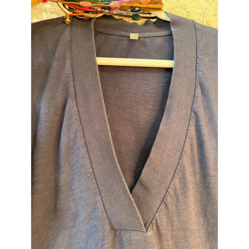 Free People Navy V-neck Bohemian Romper‎ Sz S